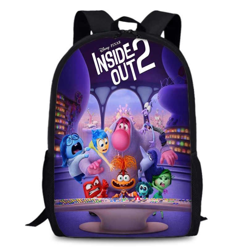 

Spacious Inside Out 2 Backpack Durable Oxford Fabric 15 Inch School Bag Unisex Style A
