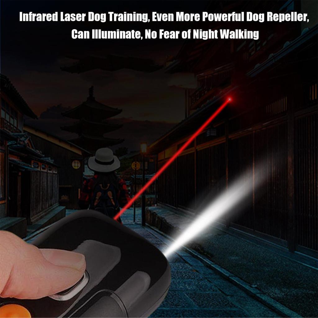 Dog Anti Barking Device 3 Modes Rechargeable Pet Behavior Aids With LED Flashlight Dogs Barking Control Devices For Puppy Small