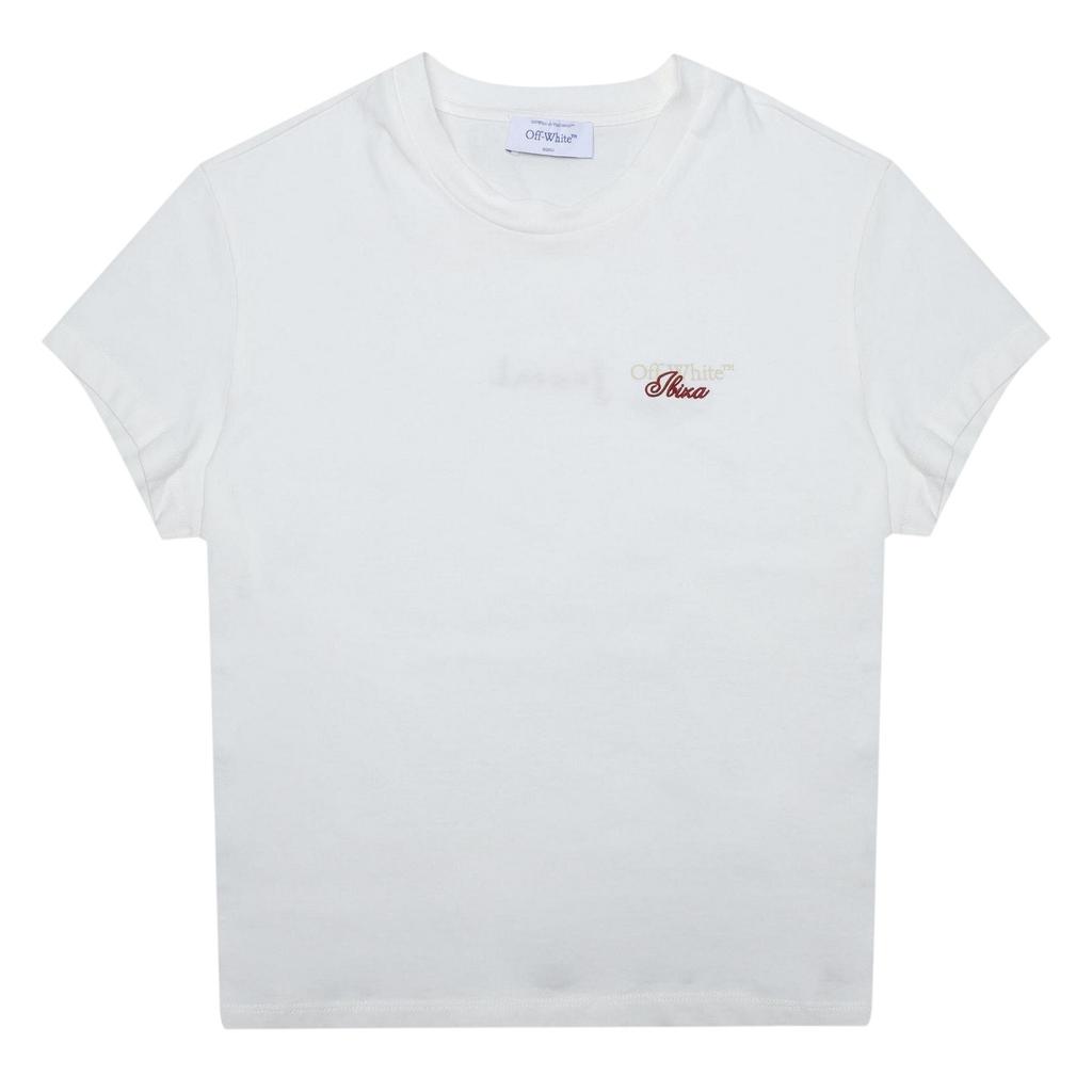Off White Unisex Adult Jondal Back Print Regular T-Shirt