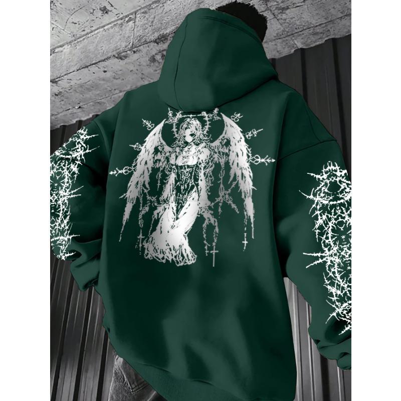 Autumn/Winter New Style Street Casual Simple Fashion Comfortable Angel Men's Hooded Sweatshirt