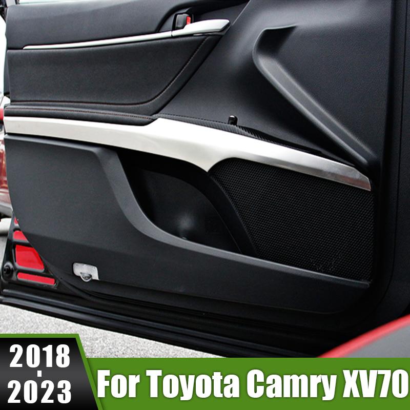 

Для Toyota Camry XV70 70 2018 2022 2023 нержавеющая дверная ручка автомобиля, рамка, внутренняя полоса, декоративная крышка