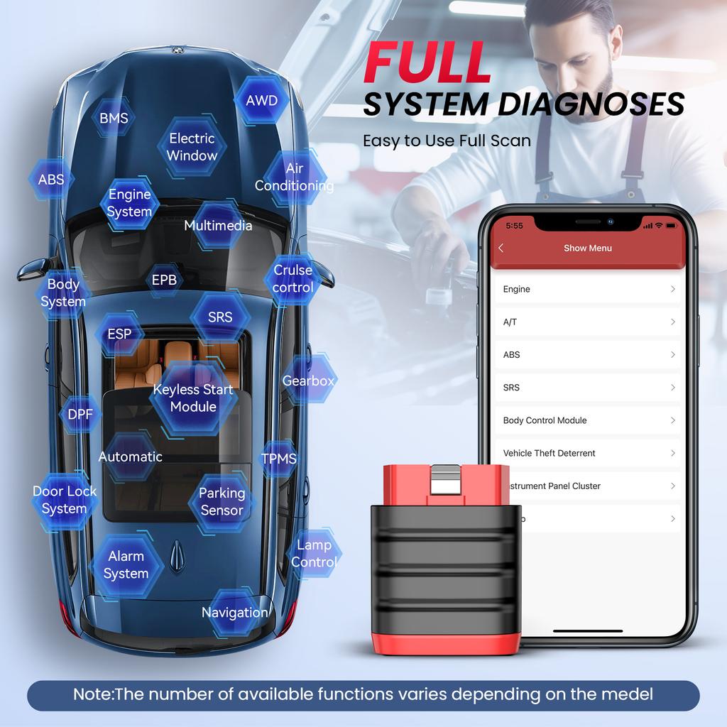 THINKCAR Thinkdiag Mini OBD2 Scanner Code-Leser Alle Systeme Auto-Diagnosewerkzeug Motorcode-Leser für Fahrzeuge Überprüfung