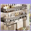 Modern Minimalist Bathroom Wall Shelf Iron Aluminum For Toilet Storage