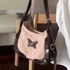 Schmetterling PU-Leder Umhängetasche Amerikanische Retro Handtasche Achseltasche Aufbewahrungstasche Tragetasche Damen Taschen Geldbörse Tragetaschen Geldbörse