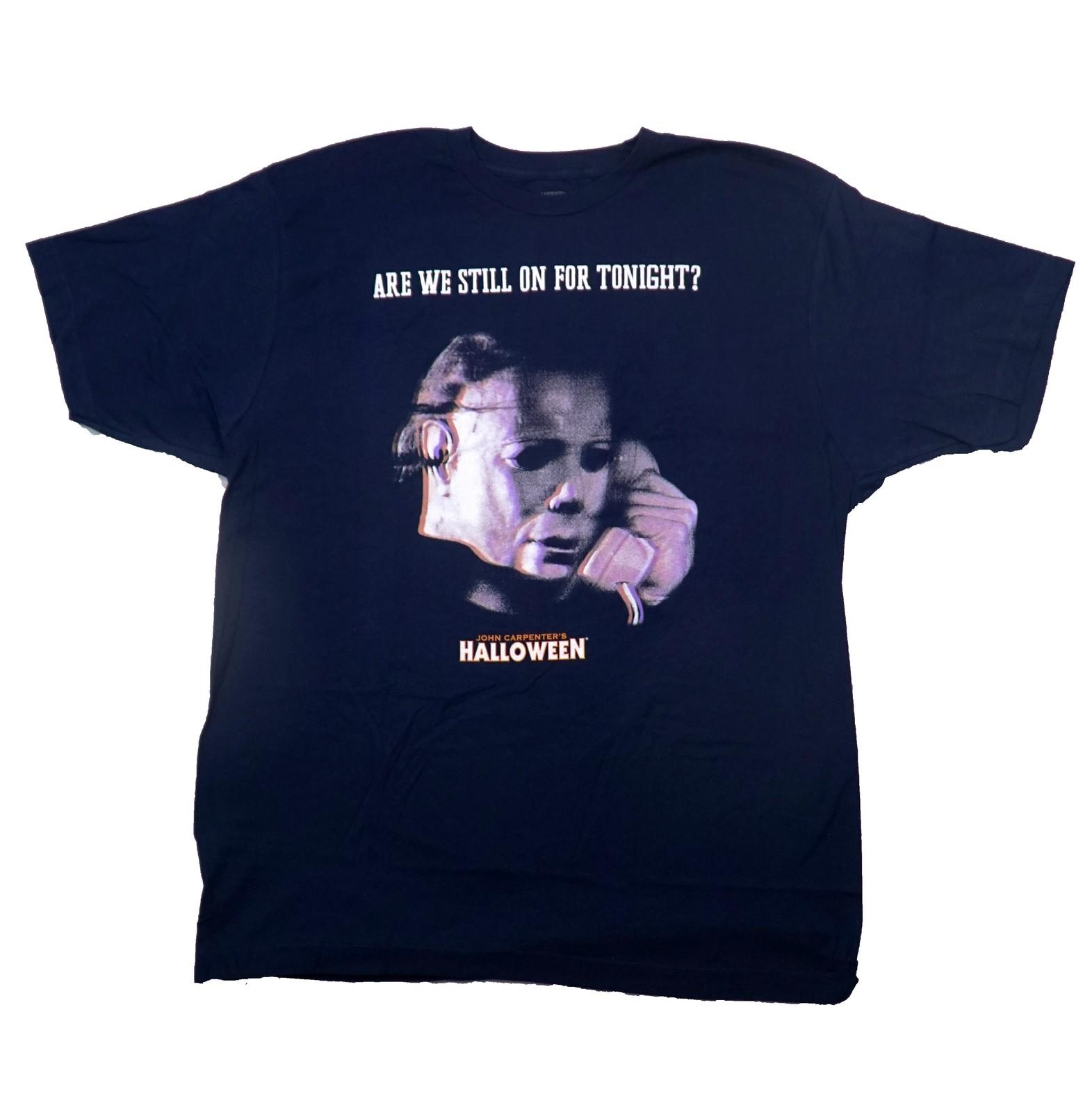 Halloween Mens T-Shirt - Are We Still On For Tonight? Jason Blurry Image L