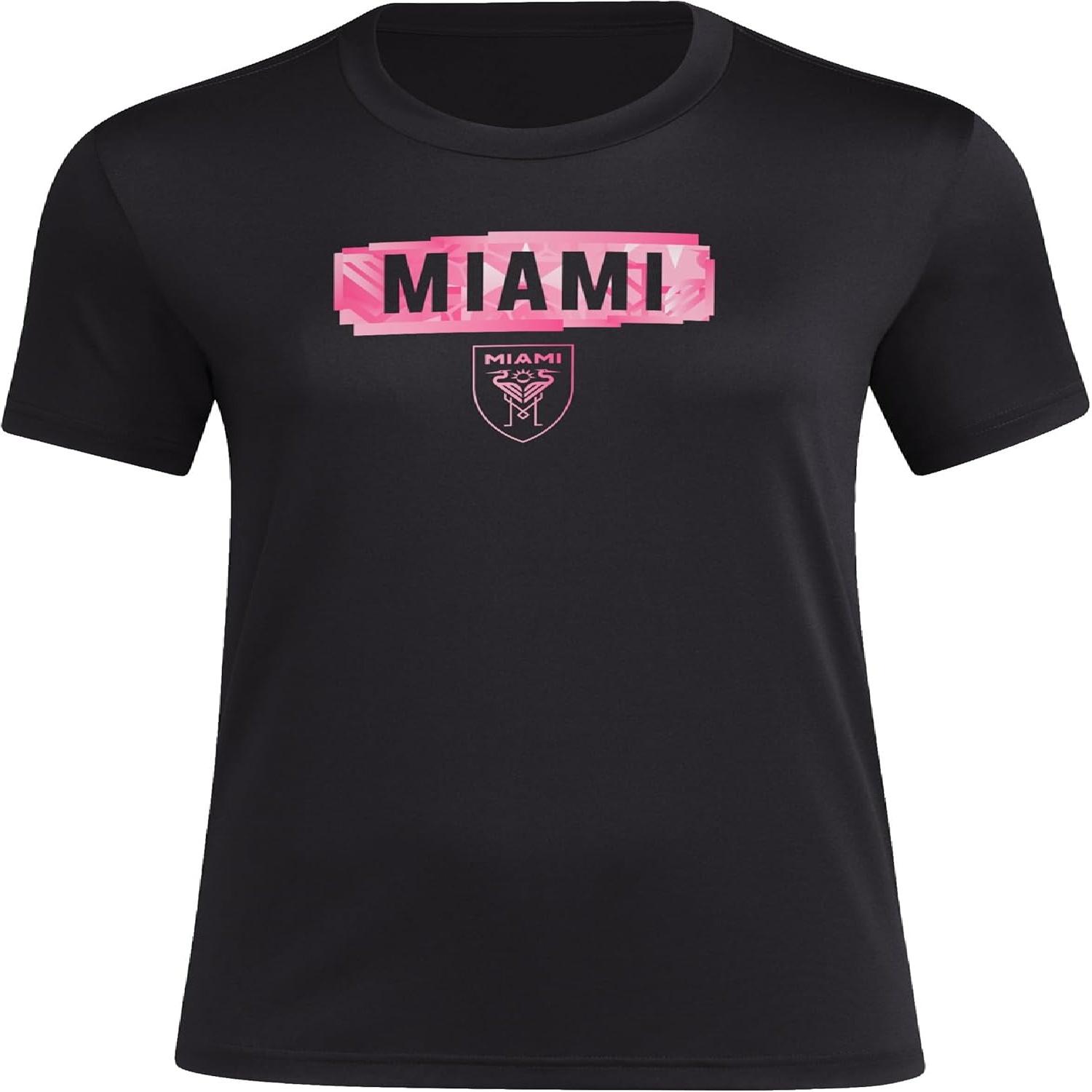 Женская футболка adidas Inter Miami FC MLS с коротким рукавом, Белый_Inter Miami, X-Large S разноцветный