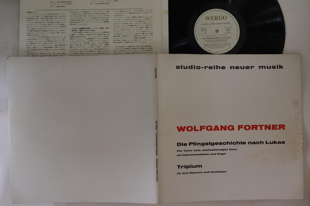 LP Record WOLFGANG FORTNER - Die Pfingstgeschichte Nach Lukas Fu WER60035 WERGO Germany Classical Used