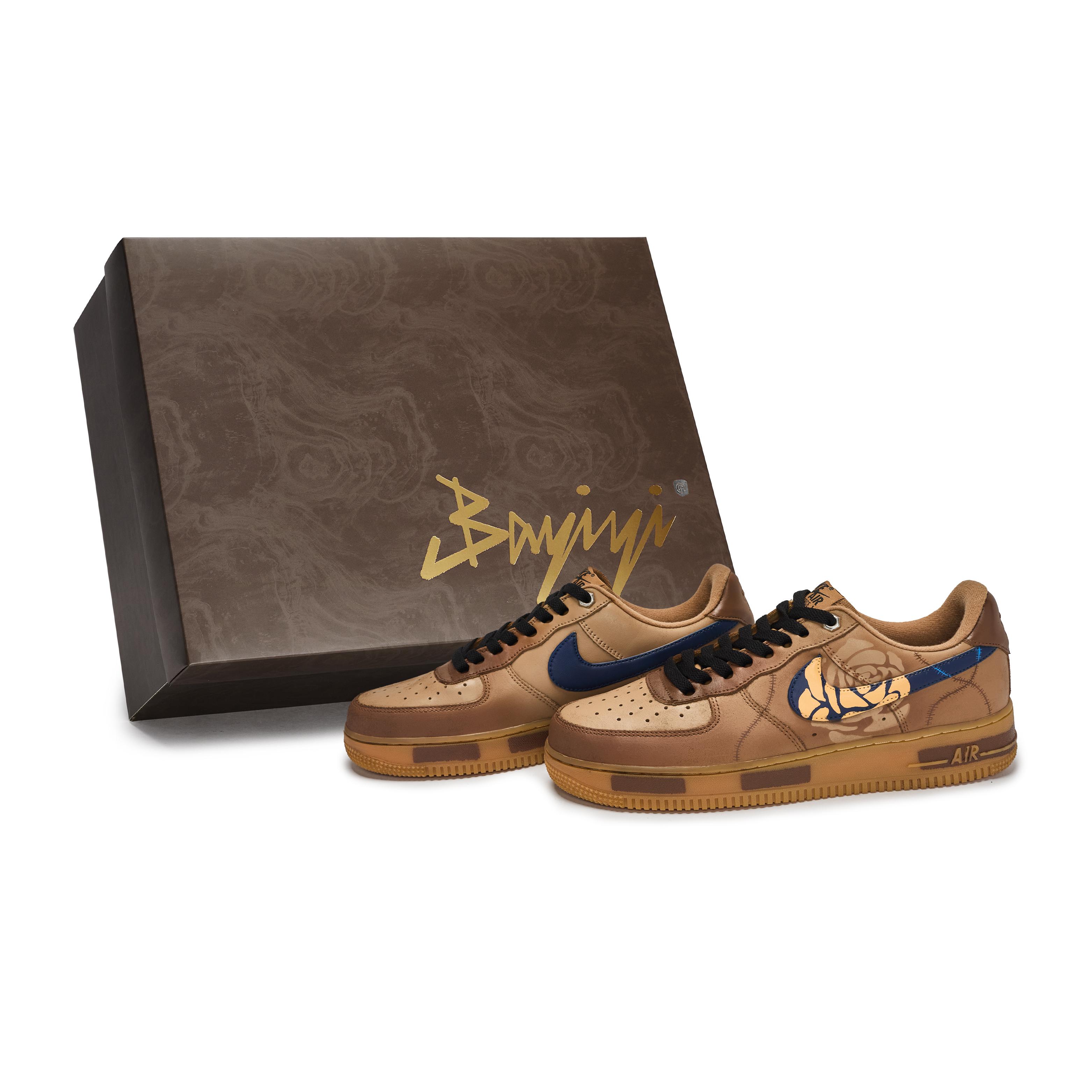 

Nike Air Force 1 Skateboard Shoes Unisex Low top Black/Brown CJ9179-200(Team80-SBOX) 42.5