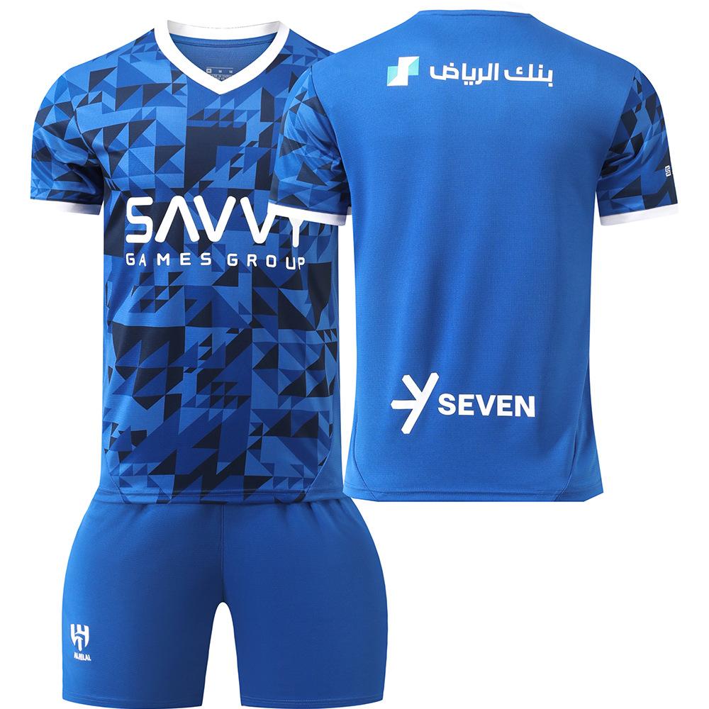 2425 Saudi League Riyadh Crescent Jersey No. 10 Neymar Football Suit Set Adult Children s Cross-border Edition size 16