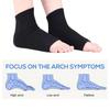 2Pcs Arch Support Sleeve Cushioned Soft Elastic Gel Pad Fabric Arch Socks for Flat Foot Pain Relief Plantar Fasciitis Heel Spurs