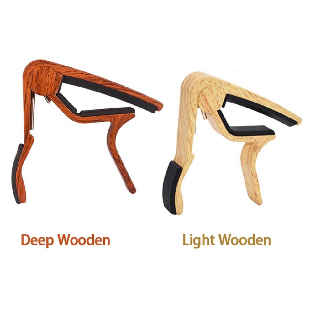 Hot Sale Acoustic Guitar Capo Wood Grain Capo Ukulele Metal Capo Guitar Capo