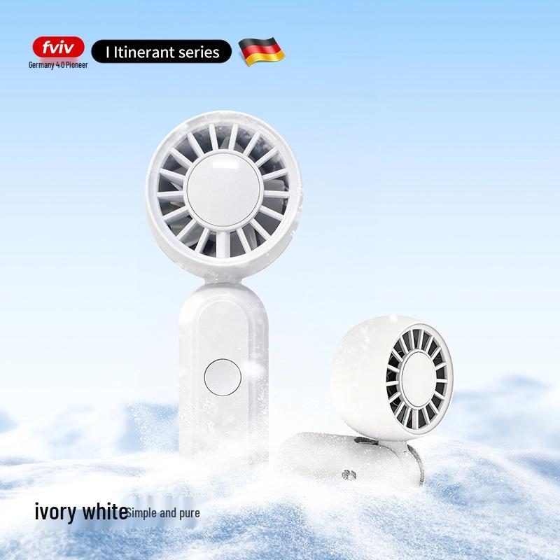 Portable Mini Foldable Fruit Bubble Fan - Rechargeable Travel, Dorm, and Outdoor Cooling for Students 1200mAh
