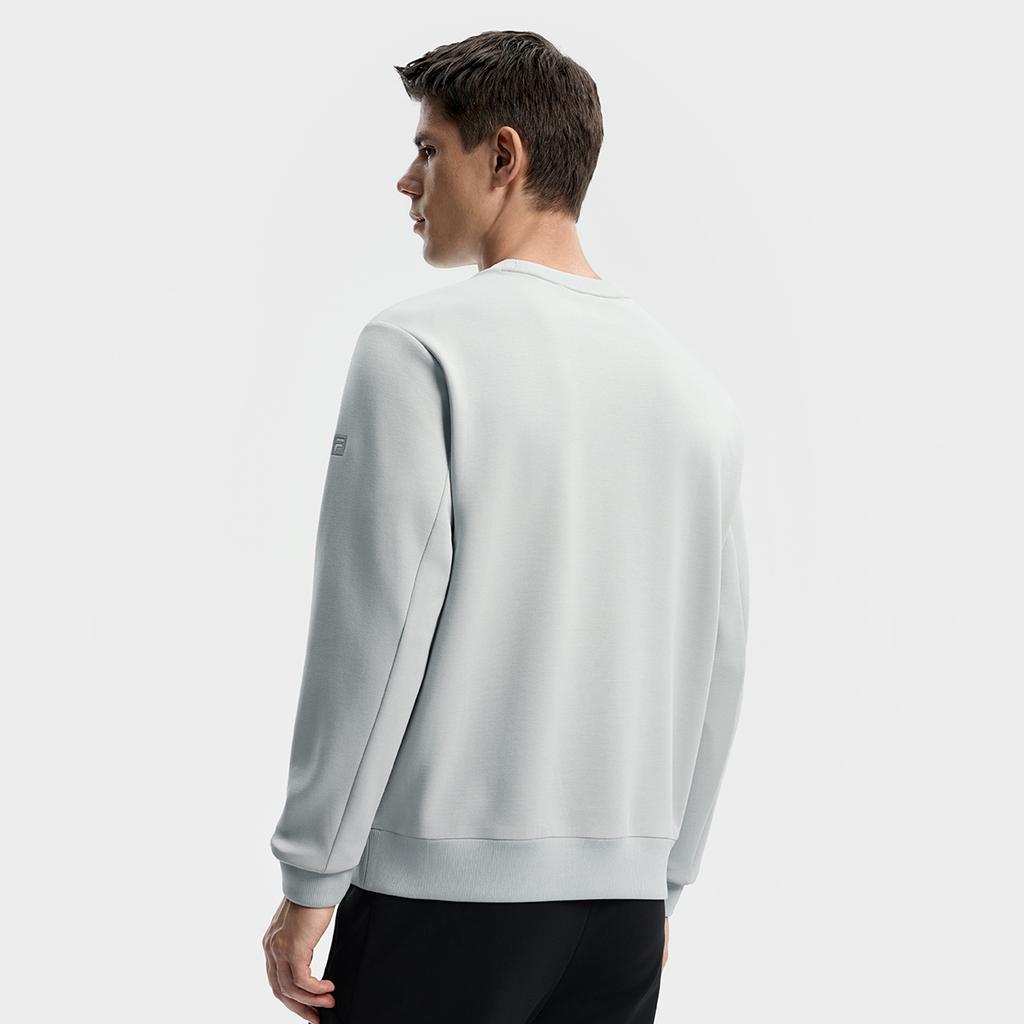 Fila Fitness Series Fashion Simple Casual Sports Training Loose Pullover Sweatshirt Men Sweatshirt A11M541217FMG
