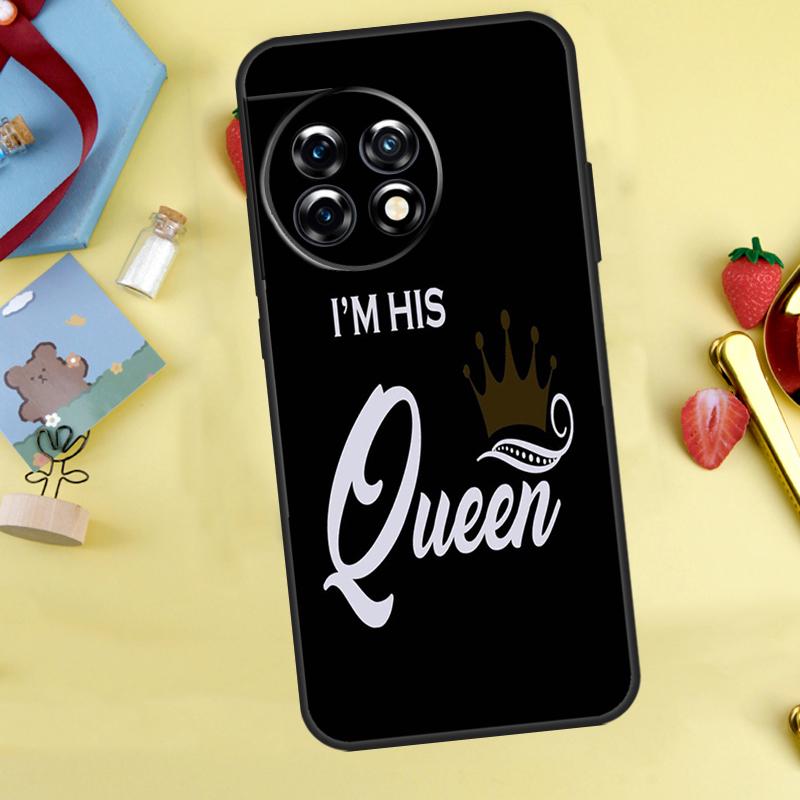 

King Queen Couple Lovers Case For OnePlus 13T 13R 12 12R 15 13 11 10 10T 8T Nord CE 2 3 4 Lite N20 N30 Nord 5 Cover OnePlus 15