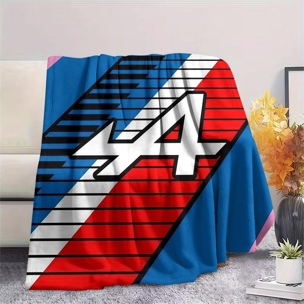Alpine F1 Team Flannel Blanket, High quality Comfortable for All Seasons, Home Decor, Warmth and Comfort