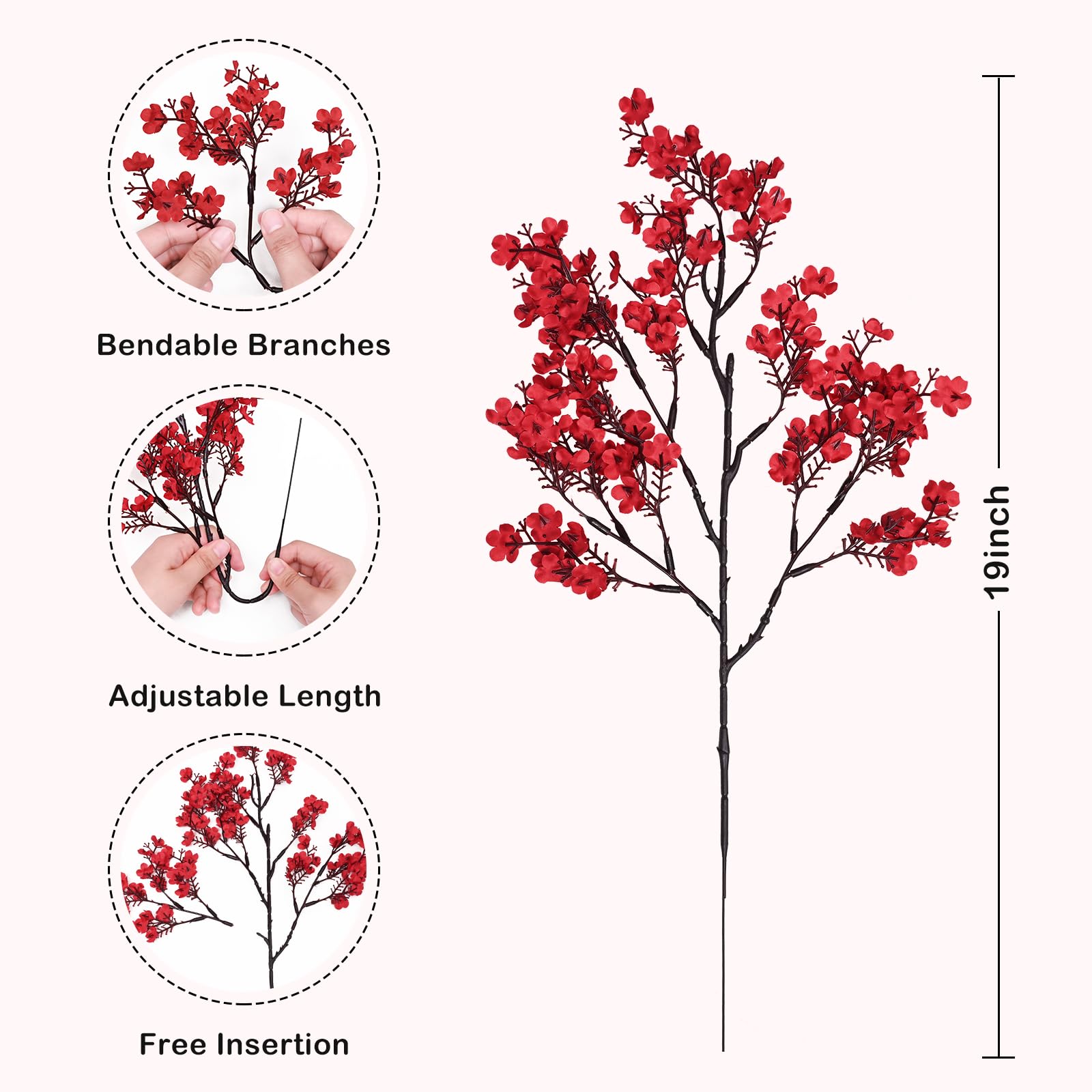 

3/1 шт. Осеннее дыхание младенца Искусственные цветы Искусственные растения для дома Свадебный центральный элемент Стол Вечеринка в честь Дня благодарения Осенние украшения 3PCS