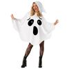 Halloween Kostümparty Charakter Hexe Lässige Persönlichkeit Atmungsaktiv Bequem Feiertagsatmosphäre Weißes Fledermaus-Set