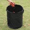 Black Collapsible 10 Gallon Pop Up Garbage Can for Camping, Outdoor, Travel