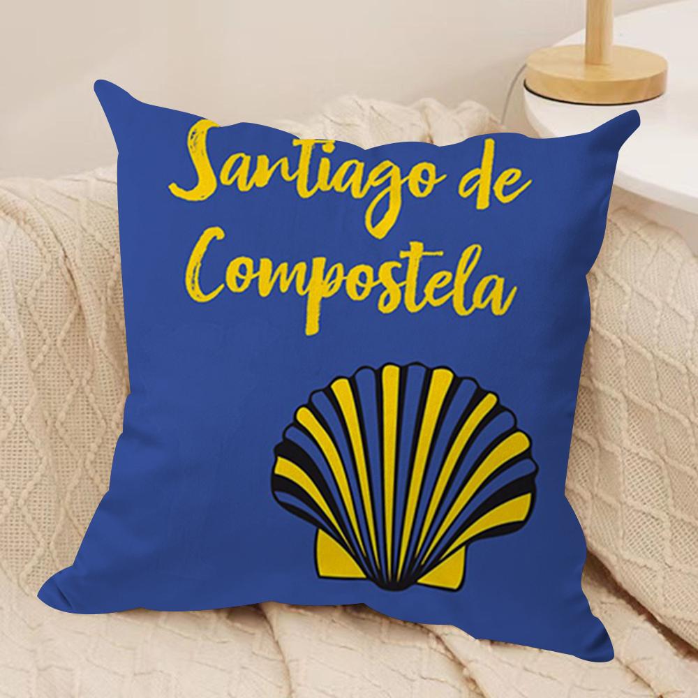 Movie CCamino Santiago Cushion Cover Soft Plush Fabric DoubleSided Printed Sofa Cushion Cover for All Seasons Home Decor Gift