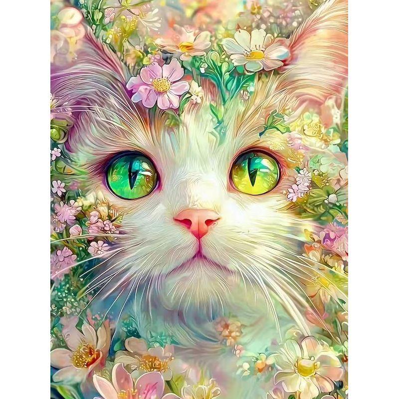 GATYZTORY Cat Paint By Numbers On canvas Diy Gift Animal Easy Acrylic on Canvas Unique Gift Paintings On Number 30x20cm no frame