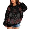 Kids Halloween Printed Hoodie - Casual Long Sleeve Pullover Sweatshirt for Boys and Girls
