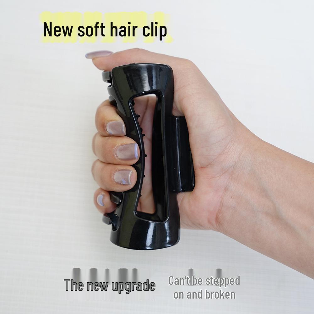 Soft Silicone Shark Clip: Anti-Collision Hair Accessory with Durable, Anti-Slip Grip