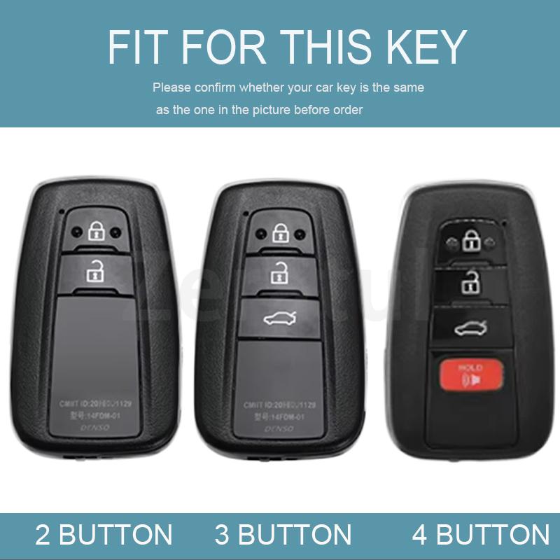 For Toyota Highlander CHR C-HR Prius Prado Land Cruiser Corolla Camry RAV4 Tpu Car Key Case Keyless Cover Shell Fob Accessories