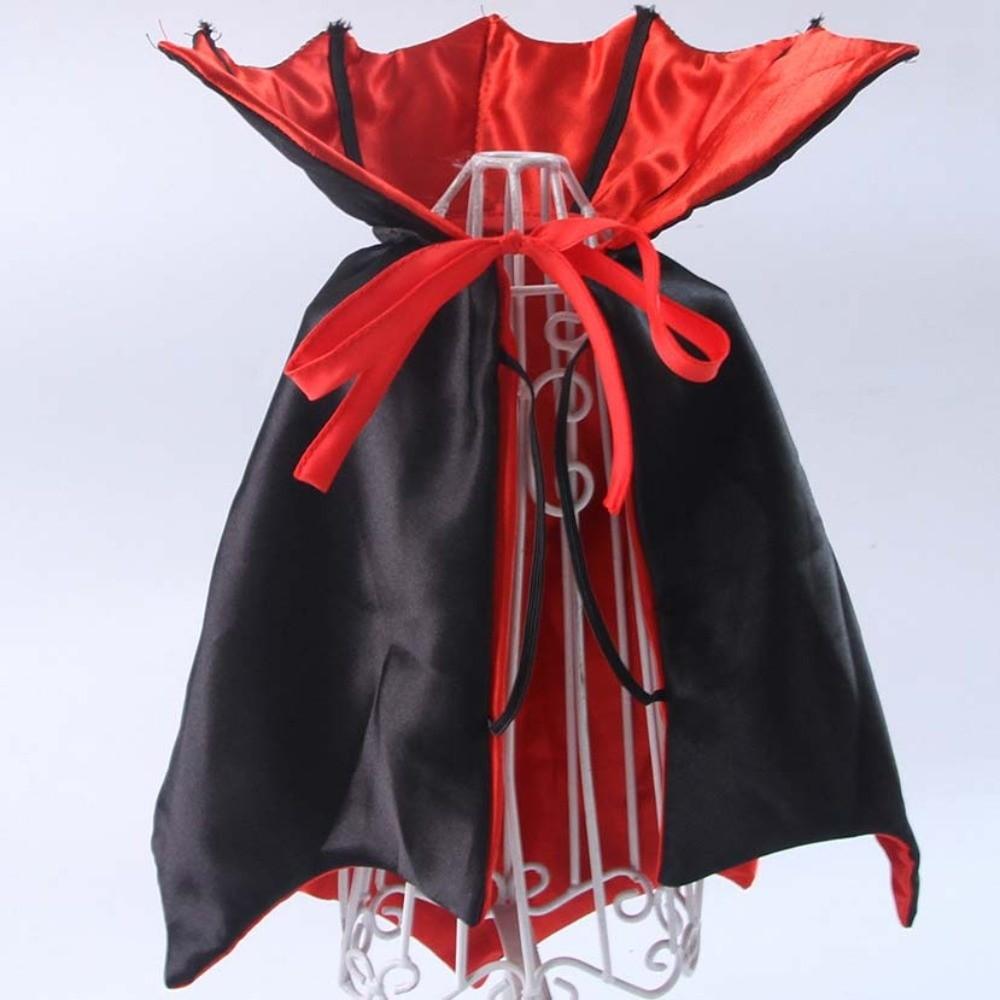 Stand Collar Dog Purple Cloak Horns Cat Gothic Headband Pet Bat Costume Festival Carnival