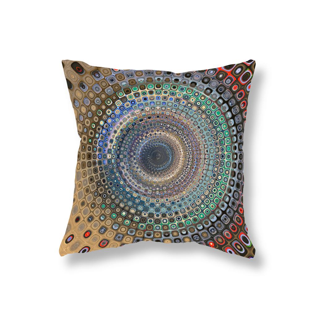 Psykedelisk Geometrisk Mandala Trykk Pynteputetrekk Sofadekor Rom Nattbord Kontor Spillstol Putetrekk Hjemmedekor