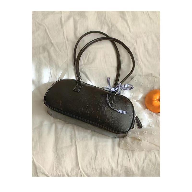 

Spring new niche design ballet style portable women s bag trendy versatile silver shoulder armpit bag trendy Standard