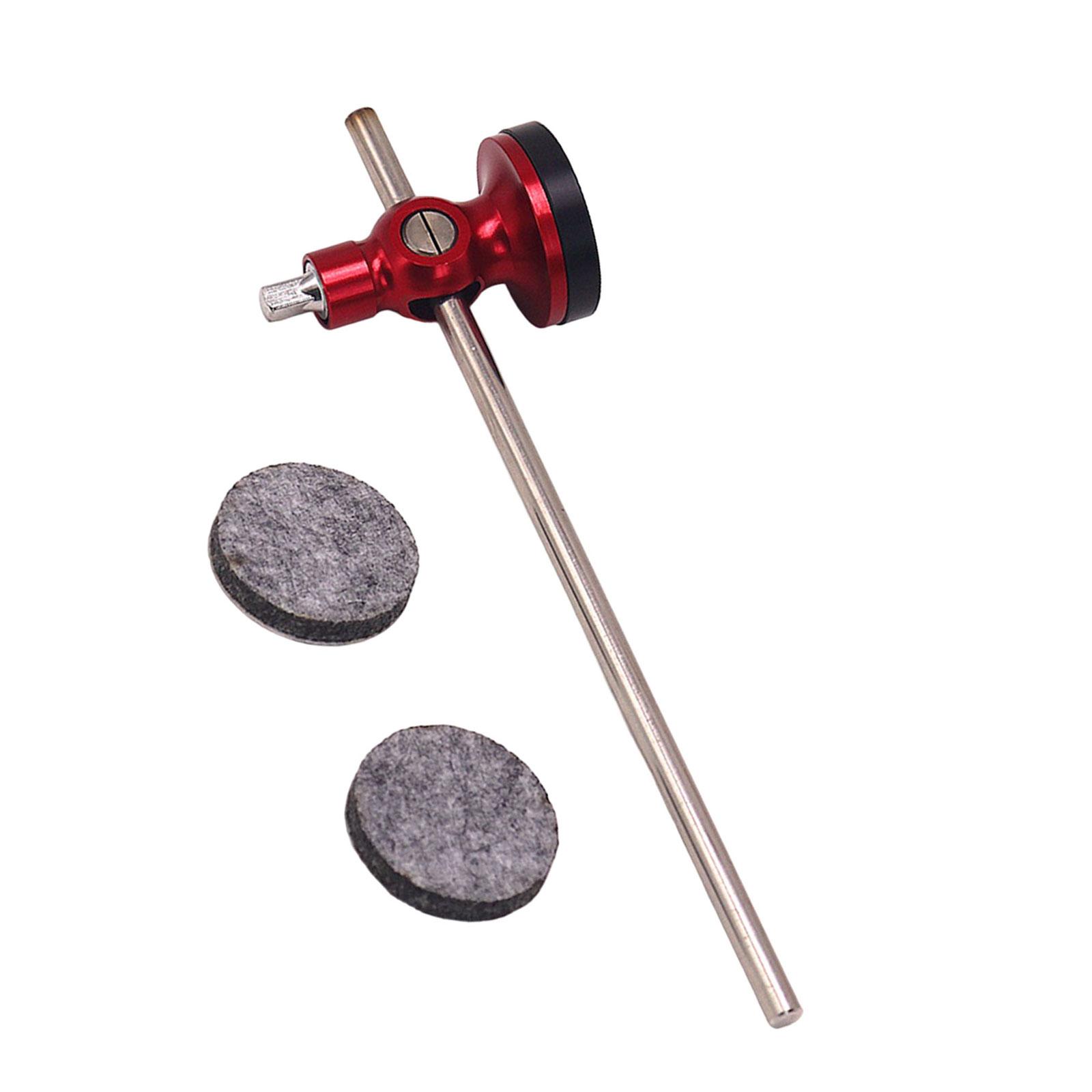 

Professional Kick Drum Foot Pedal Beater Bass Drum Pedal Beater Aluminum Alloy Hammer Head Drum Pedal Accessories красный