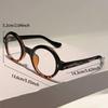 Cute Round Glasses Women Fashion Candy Color Rim Decor Eyeglasses New Trendy Design Blue Light Blocking Optical Frames