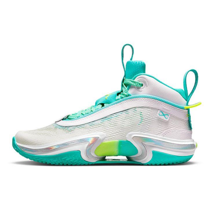 Jordan 1 Mid Little Kids White Grey DM0795-107 36