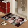 The S-smiths Band Floor Mat Soft Flannel Rug Non-Slip Absorbent Mat For Bathroom Bedroom Home Decor