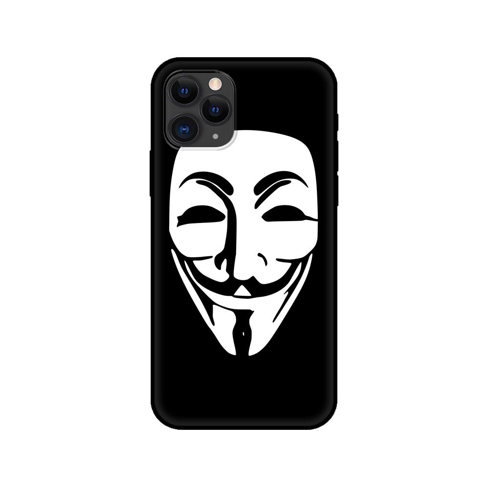 

Black tpu case for iphone 5 5s se 2020 6 6s 7 8 plus x 10 XR XS 11 12 mini pro MAX back cover Anonymous iphone XR