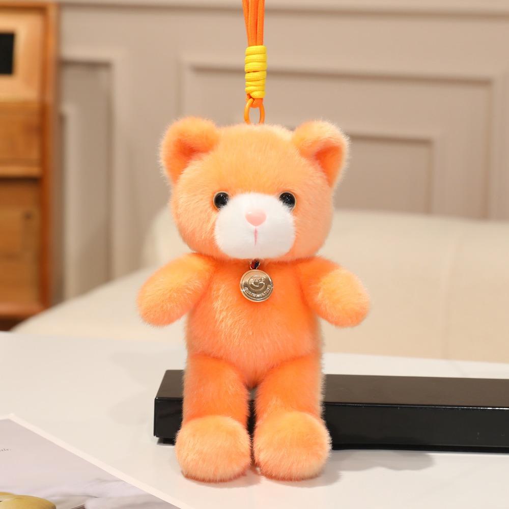 Anti-lost Colorful Bear Pendant Cartoon Bear Plush KeyChain  Kids Birthday Gift