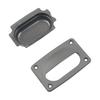Boat Compartment Pull Handle Set of 2, Flush Mount Recessed Door Pull with Screws for Cabinet Doors and Access Panels