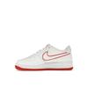 Nike Air Force 1 GS White Picante Red Kids Sneakers Aura Blue-Tint Aluminum DV7762-101