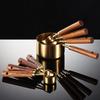 8Pcs Wooden Handle Stainless Steel Measuring Cups Spoons Baking Tools Coffee Measuring Spoon Set Bartending Scale Accessories