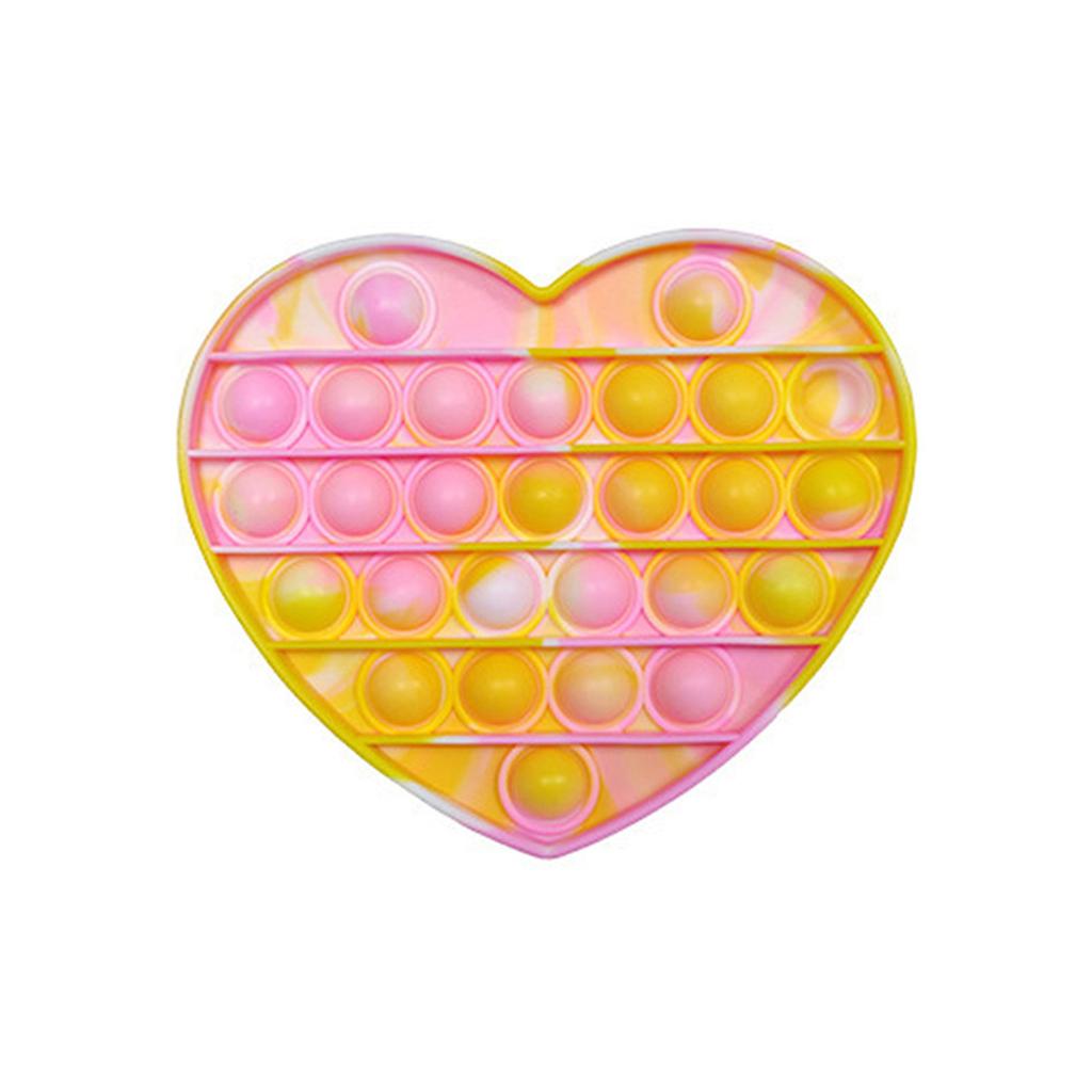 Round Push Pop Bubble Sensory Toy Silicone Fidget Stress Relief Tool for Anxiety and Focus with Durable Soft Material for Adults Kids
