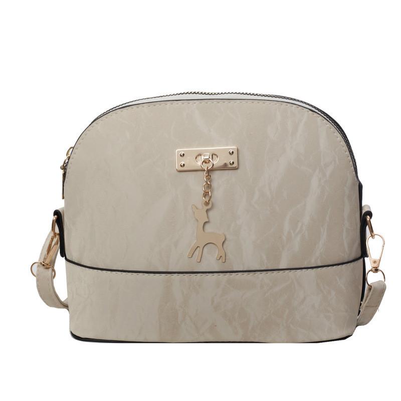 Chic Pu Leather Shell Bag For Women 2024 Trendy Street Fashion With Phone And Certificate Pockets