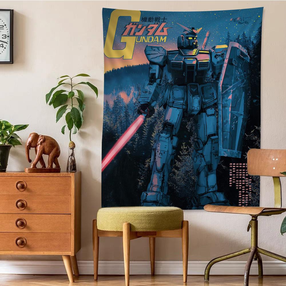 Japanese Classic Anime GGundam Tapestry Anime Tapestry Hanging Tarot Hippie Wall Rugs Dorm Wall Hanging Sheets