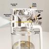 Glass Dual-Purpose Oil Bottle Automatic Oil Mister Practical 2-in-1 Oil Sprayer  BBQ