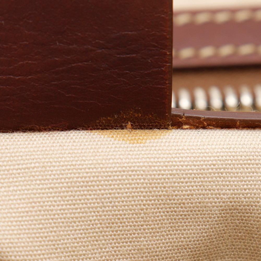 Celine Logo Tote Bag zwart/Bruin canvas Dames Gebruikt