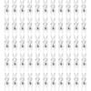 Clothes Pegs 60 Pcs Mini Clips For Photo Plastic Transparent Lightweight Mini