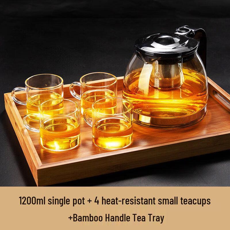 ZISIZ Glass Teapot & Infuser Set