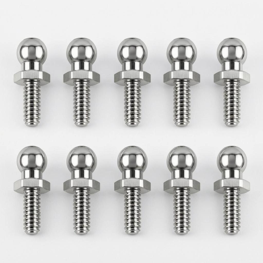 10 Pieces RC Car Screw Threaded Shaft M1.4 Machine