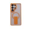 Samsung S26 Ultra Case: Skin-feel, Colorful, Sound-Invisible Magnetic Stand, Drop-proof, Hard Case for S25/A57.