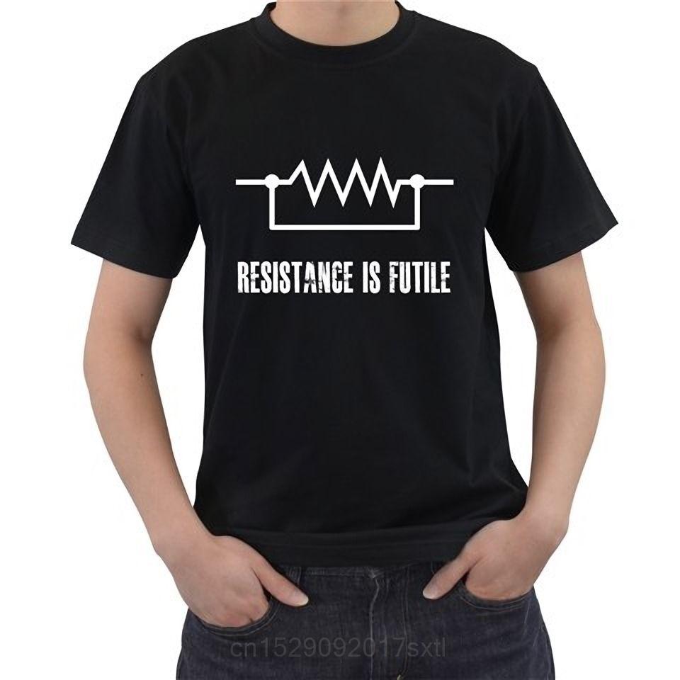 Resistance Is Futile Borg Short Sleeve Mens Tshirt Summer Men Clothing Casual Hip Hop Short Sleeve Top Tee