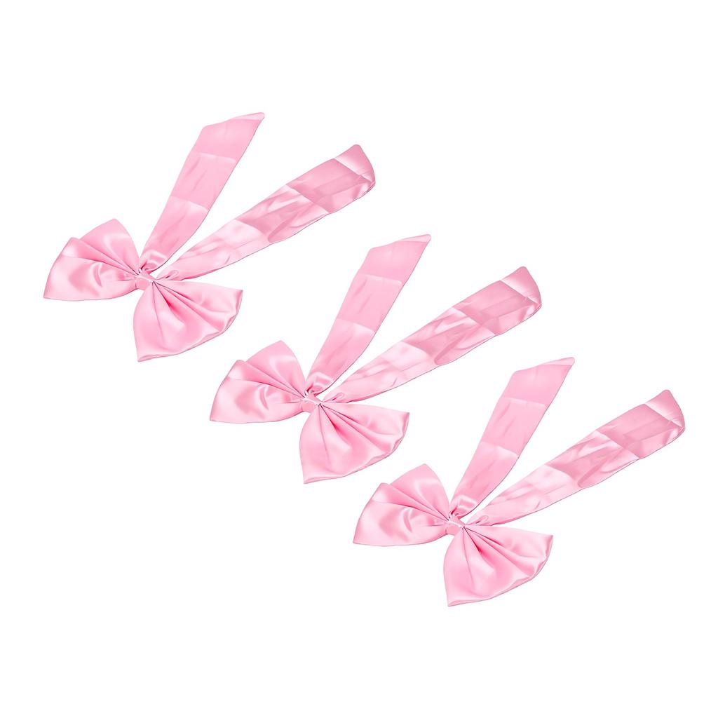 3pcs Bow Room Decor Large Satin Bows Wall Fireplace Elegant Ribbon Design Easy Installation Decorative for Parties